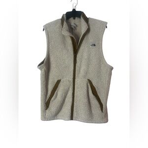 The North Face Men's Off-White Fleece Vest